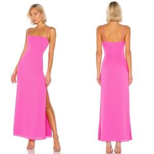 Superdown Hot Pink Addison Maxi Dress Size Medium
